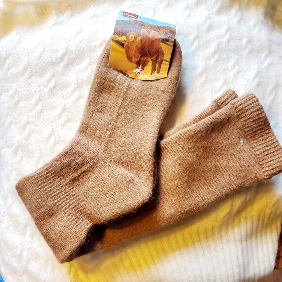 Camel wool long socks - Picture 1 of 1